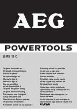 AEG BMS 18 C Original Instructions Manual preview