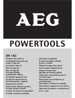 AEG BR 18C Original Instructions Manual preview