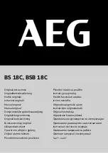 Preview for 1 page of AEG BS 18C Original Instructions Manual