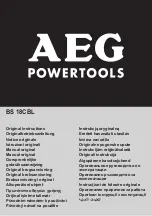 AEG BS 18CBL Original Instructions Manual preview