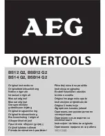 AEG BS12 G2 Original Instructions Manual preview