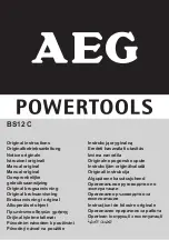 Предварительный просмотр 1 страницы AEG BS12C Original Instructions Manual