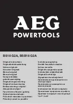 AEG BS18 G2A Original Instructions Manual предпросмотр