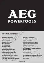 Предварительный просмотр 2 страницы AEG BS18G3 Original Instructions Manual