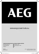 Предварительный просмотр 104 страницы AEG BS18G4 Original Instructions Manual