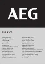 Предварительный просмотр 1 страницы AEG BSB 12C2 Original Instructions Manual