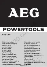 Preview for 3 page of AEG BSS 12 C Original Instructions Manual