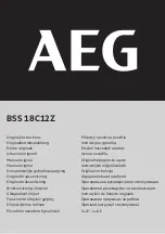 Preview for 1 page of AEG BSS 18C12Z Instructions Manual