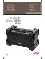 AEG BSS 4800 Instruction Manual preview