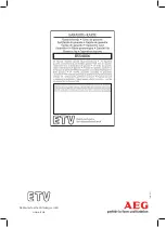 Предварительный просмотр 66 страницы AEG BSS 4806 Instruction Manual