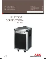 AEG BSS 4823 Instruction Manual preview