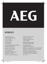 Предварительный просмотр 1 страницы AEG BSS12G3 Original Instructions Manual