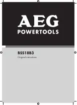 AEG BSS18B3 Original Instructions Manual preview