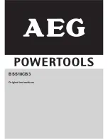 AEG BSS18CB3 Original Instructions Manual preview