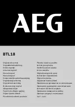 AEG BTL18 Original Instructions Manual preview
