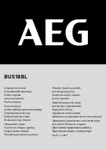 AEG BUS18BL Original Instructions Manual предпросмотр