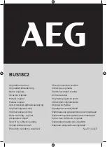 AEG BUS18C2 Original Instructions Manual preview