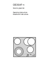 AEG C65301KF-n Installation And Operating Instructions Manual preview