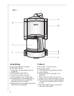 Preview for 2 page of AEG Cafe Classic CC 101, CC 102 Operating Instructions Manual