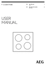 Preview for 1 page of AEG CCE84779XB User Manual