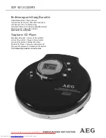 Preview for 1 page of AEG CDP 4212 Instruction Manual