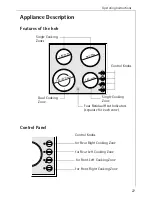 Предварительный просмотр 7 страницы AEG CERAMIC HOB 6010 K Operating Instructions Manual