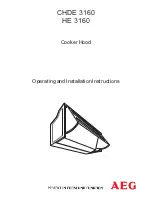 AEG CHDE 3160 Operating And Installation Instructions preview