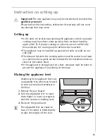 Предварительный просмотр 41 страницы AEG COMPETENCE 30006FF Installation And Operating Instructions Manual