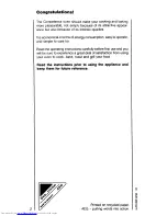 Preview for 2 page of AEG competence 3040 B Operating Instructions Manual