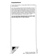 Preview for 2 page of AEG COMPETENCE 3200 F Operating Instructions Manual