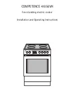 AEG COMPETENCE 40056VH Installation And Operating Instructions Manual preview