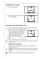 Preview for 14 page of AEG COMPETENCE 41016VI Installation And Operating Instructions Manual