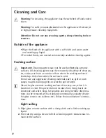 Preview for 42 page of AEG COMPETENCE 41016VI Installation And Operating Instructions Manual