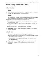 Preview for 15 page of AEG COMPETENCE 5033 V Operating Instructions Manual