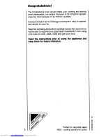 Предварительный просмотр 2 страницы AEG COMPETENCE 5230B Operating Instructions Manual