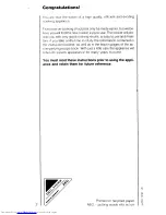 Preview for 2 page of AEG COMPETENCE 525 B Operating Instructions Manual