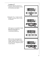 Предварительный просмотр 21 страницы AEG COMPETENCE 61016VI Installation And Operating Instructions Manual