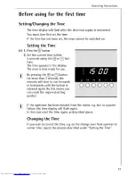 Preview for 13 page of AEG Competence B 6100 Operating Instructions Manual