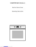 AEG COMPETENCE B1100-4 Operating Instructions Manual предпросмотр