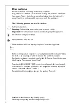 Preview for 2 page of AEG COMPETENCE B1180-1 User Instructions