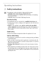 Preview for 5 page of AEG COMPETENCE B1180-4 User Information