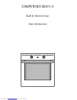 AEG COMPETENCE B3011-4 User Information предпросмотр