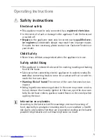 Предварительный просмотр 5 страницы AEG COMPETENCE B3011-4 User Information