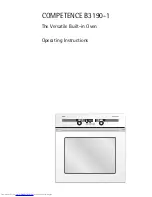 AEG COMPETENCE B3190-1 Operating Instructions Manual preview