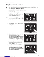 Предварительный просмотр 19 страницы AEG COMPETENCE B3190-1 Operating Instructions Manual