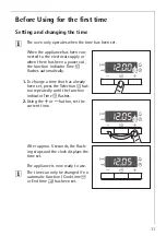 Предварительный просмотр 11 страницы AEG COMPETENCE B3191-4 Operating Instructions Manual