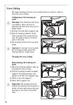 Предварительный просмотр 38 страницы AEG COMPETENCE B3191-4 Operating Instructions Manual