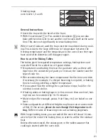 Предварительный просмотр 21 страницы AEG COMPETENCE B4001-4 Operating Instructions Manual