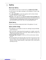 Предварительный просмотр 5 страницы AEG COMPETENCE B4142-1 Operating Instructions Manual