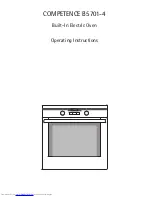 AEG COMPETENCE B5701-4 Operating Instructions Manual preview